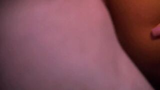 Huge haired mom draws cum with her mouth from a long cock before being throbbed doggy style