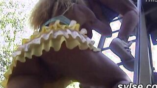 Flashing initiation for young amateur sluts