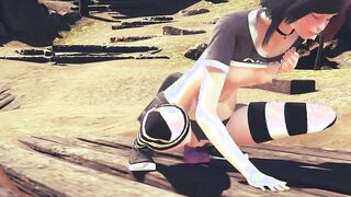 Cartoon Uncensored 3D - Kitty Toy and Anal sex with cummed - Japanese chinese Manga Cartoon Game Porn