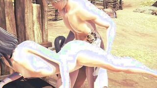 Cartoon Uncensored 3D - Kitty Toy and Anal sex with cummed - Japanese chinese Manga Cartoon Game Porn