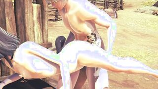 Cartoon Uncensored 3D - Kitty Toy and Anal sex with cummed - Japanese chinese Manga Cartoon Game Porn