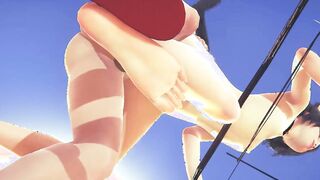 Cartoon Uncensored 3D - Kitty Toy and Anal sex with cummed - Japanese chinese Manga Cartoon Game Porn