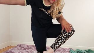 sexy cougar gym clothes try on haul