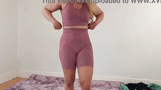 sexy cougar gym clothes try on haul