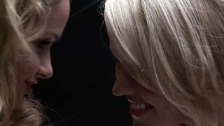 Pair of attractive yet smutty cougar lesbians have the urge to use the fake-dick as help