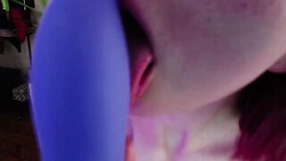 amazing freckled red haired dancing and sucking off toy cosplay
