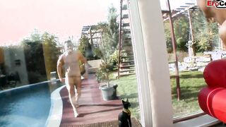 Short hair petite MILF got rough nailed and cummed