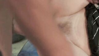 Sensual milf into the garage wants to banged and suck a penis into the vehicle