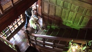 Dazzling blonde gets her honey pot licked before getting boned doggy style