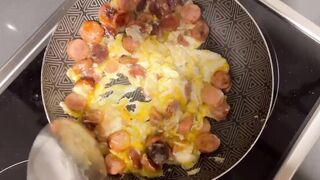 She fucks me rough while I cook her eggs!!