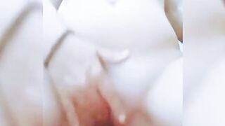 Sexual blonde Brazilian takes off her clothes and plays nice with toy 20X3, punching rough into
