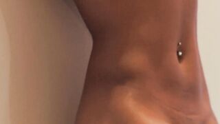 Mysterious women ride a african dick with style into the living room