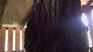 A yummy red haired women gets her fill of huge penis