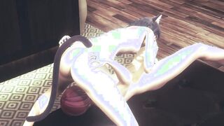 Animated Uncensored 3d - Kitty Hand Job sixty nine and 3 Way - Japanese eastern Manga Animated Game Porn