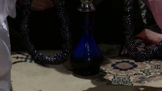 Sweet latin princess fuck into wild 3 way act