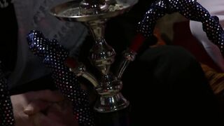 Sweet latin princess fuck into wild 3 way act