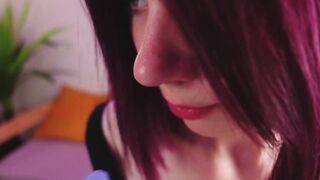 chick sucking off 2 sex toys and sensually waving her long butt