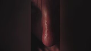 chick sucking off 2 sex toys and sensually waving her long butt