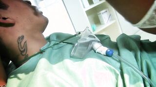 Blonde is rides rough cock while dark haired grind her cunt lips