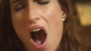 Huge hooters damsel orgasms while getting throbbed fiercely
