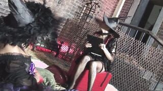 Milf babes found dicks inside bondage foursome sex party