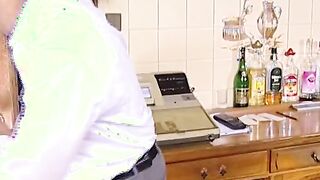 Milf and her step-daughter share a long african penis