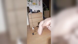 KittieNoOne records herself using a fucking machine