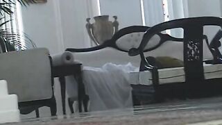 Lovers has sex on the carpet