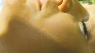 Older lusty stud enjoying erotically ramming a blond snatch on a table public