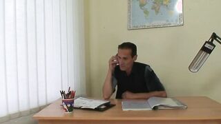 Elder professor fucks unruly schoolgirl