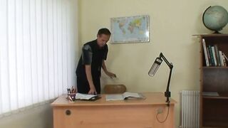Elder professor fucks unruly schoolgirl
