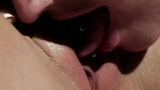 Beauty blonde going wild as her snatch gets licked by her partner