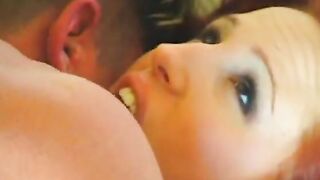 Goddess gets fuck by a huge penis on her couch