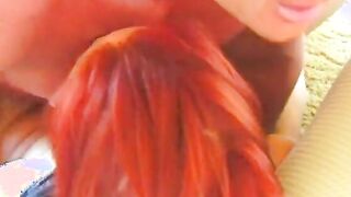 Goddess gets fuck by a huge penis on her couch