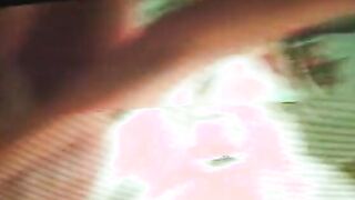 Lusty cuttie dig as her adorable tight holes are pounded rough by a big stud