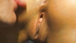 Freaky cuttie loves it when her juicy vagina is screwed by a long cock outside