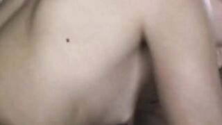 Petite bodied bimbo offer warm blowy before fucking on the living room