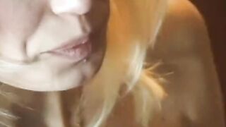 Sweet incredible sexy blonde gets a boned inside the living room
