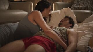 Long boobs turned on cougar night sex boned rough by stepson