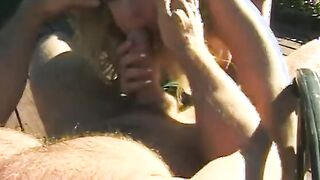 Turned On sexy likes it when her tight twat is fuck rough by a muscular stud