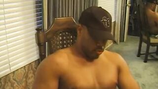 Buff african dude slams his throbbing dick deep into blondes vagina