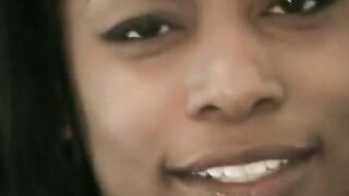 Turned On ebony hoe gets bent over and pounded from the back into the gameroom