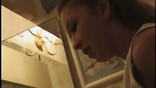 Cutie little whore spreads her legs and gets her soak twat tasted and banged