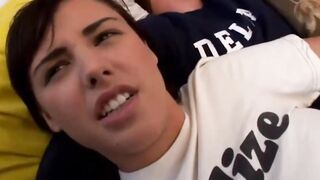 Amateur 18 beauty duo suck and boned fun