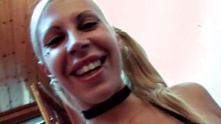 Irresistible blonde hispanic Cougar makes a perfekt first casting tape
