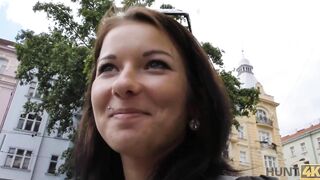 HUNT4K. Goddess lady forgets about her nerdy boyfriend when meets rich male