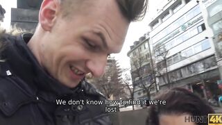 HUNT4K. Prague whore has wild sex with man inside front of her gf
