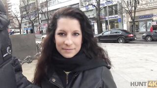 HUNT4K. Prague whore has wild sex with man inside front of her gf