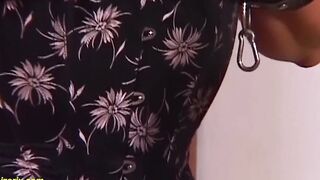 insane grandmother labia stretching lesson