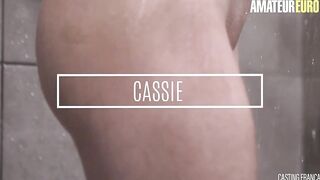 CastingFrancais - Cassie Cloutier Beauty Canadian Gets Her Tight Twat Screwed Rough Into sexy Audition Sex